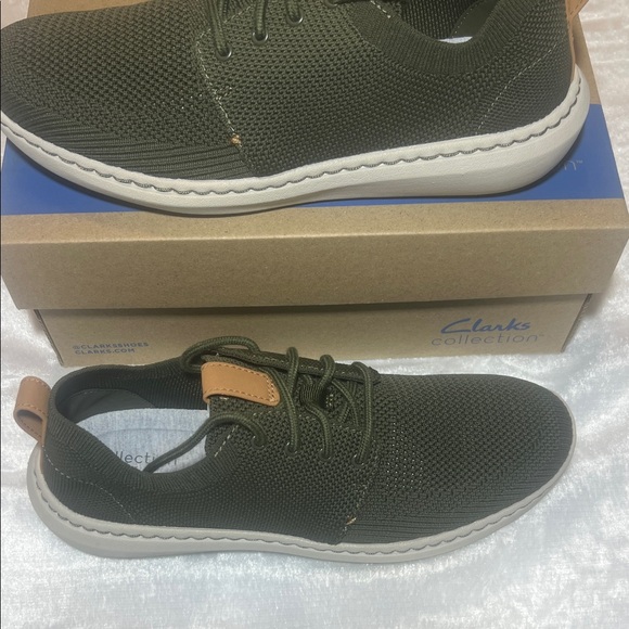 Clarks Men's Step Urban Mix Khaki Shoes - Picture 5 of 6